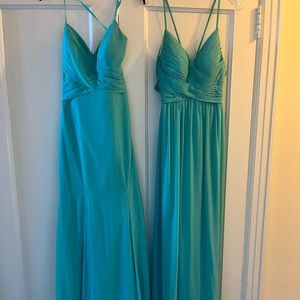 2 Turquoise dress Size 8